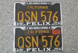 1965 California License Plates, DMV Clear 