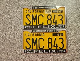 1959 California License Plates, DMV Clear