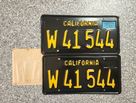 1967 California Commercial License Plates, DMV 