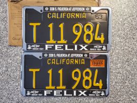 1965 California Commercial License Plates, DMV Clr