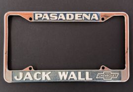 WANTED - Jack Wall Chevrolet License Plate Frame