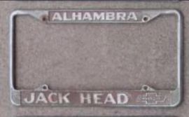 WANTED - Jack Head Chevrolet License Plate Frame