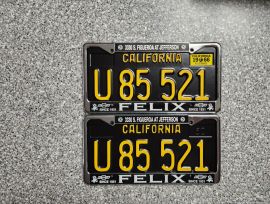 1966 California Commercial License Plates, DMV Clr