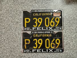1965 California Commercial License Plates, DMV Clr