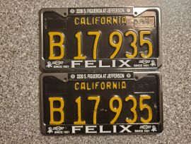 1963 California Commercial License Plates, DMV Clr