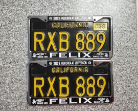 1966 California License Plates, DMV Clear 