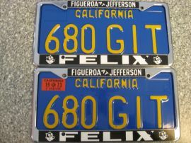 1973 California License Plates, DMV Clr