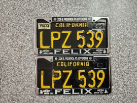 1964 California License Plates, DMV Clear 