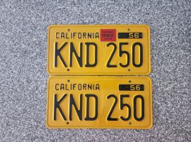 1957 California License Plates, DMV Clear