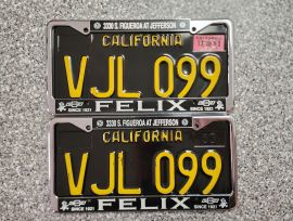 1968 California License Plates, DMV Clr