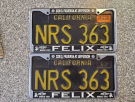 1965 California License Plates, DMV Clear