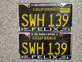 1966 California License Plates, DMV Clr