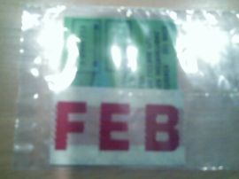 California License Plate Month Validation Sticker