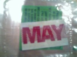 California License Plate Month Validation Sticker