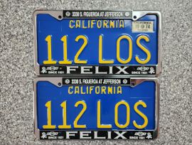 1974 California License Plates, DMV Clr