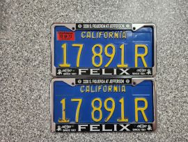 1973 California Commercial License Plates, DMV Clr