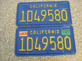 1978 California Commercial License Plates, DMV Clr