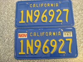 1979 California Commercial License Plates, DMV Clr