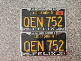 1965 California License Plates, DMV Clear Guarante