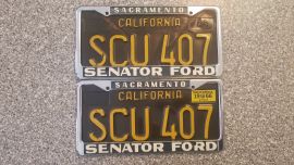 1966 California License Plates