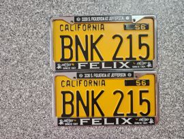1956 California License Plates, DMV Clear