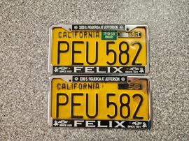 1958 California License Plates, DMV Clear