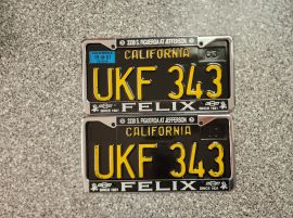 1967 California License Plates, DMV Clear Guarante