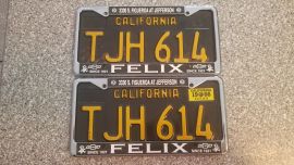 1966 California License Plates, DMV Clear