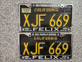 1969 California License Plates, DMV Clear