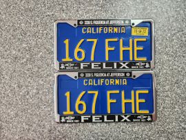 1972 California License Plates, DMV Clr 1972 California License Plates, DMV Clr