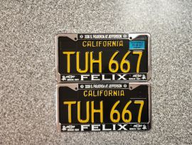 1967 California Pro-Restored, License Plates, DMV 