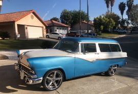 1955, Ford, custom wagon 