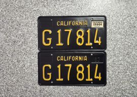 1964 California Commercial License Plates, Restore