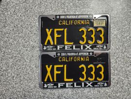 1969 California License Plates, Pro-Restored, DMV