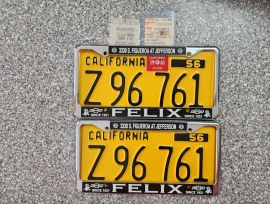 1961 California Commercial License Plates, DMV Clr
