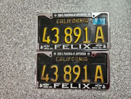 1967 California Commercial License Plates,  