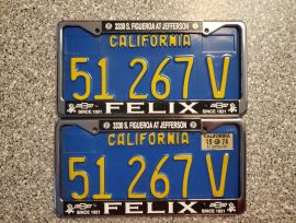 1974 California Commercial License Plates, DMV Clr