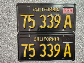 1968 California Commercial License Plates, DMV
