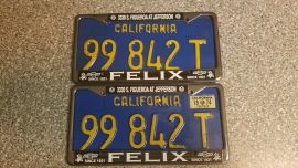1974 California Commercial License Plates, DMV,