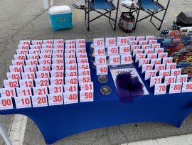 Classic Carl’s Jr Table Tent Numbers 00 thru 99