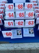 Classic Carl’s Jr table tent numbers 01 thru 99